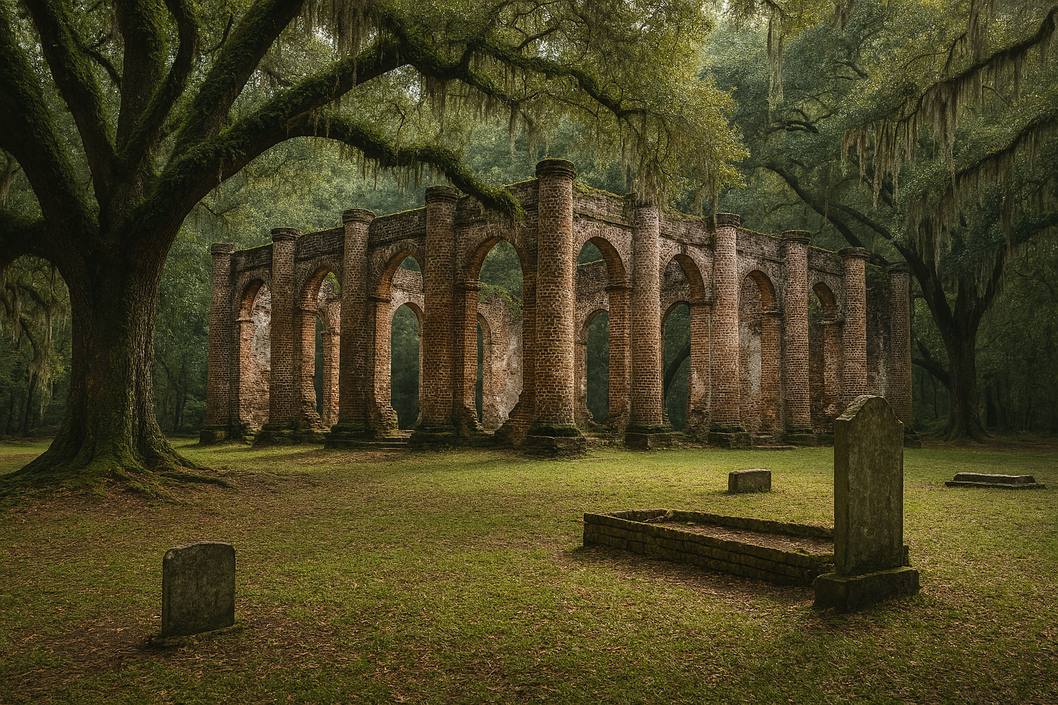 Old Sheldon Church Ruins, Yemassee, South Carolina